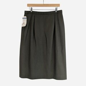 Pendleton Classic 100% Virgin Wool Pleated Midi Skirt Vintage 1990s NWT 16